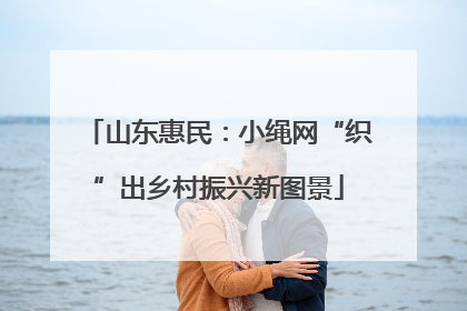 山东惠民：小绳网“织”出乡村振兴新图景