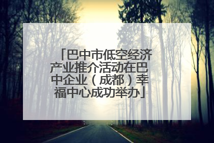 巴中市低空经济产业推介活动在巴中企业（成都）幸福中心成功举办