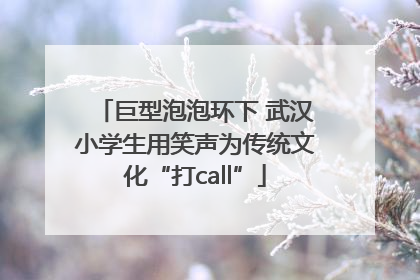 巨型泡泡环下 武汉小学生用笑声为传统文化“打call”