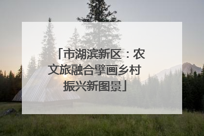 市湖滨新区：农文旅融合擘画乡村振兴新图景
