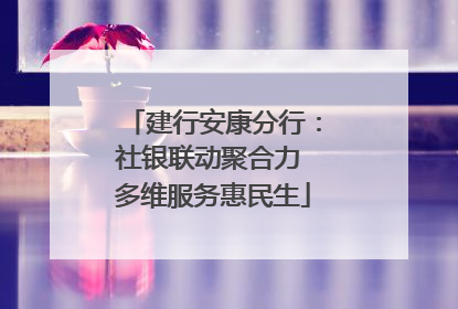 建行安康分行：社银联动聚合力 多维服务惠民生
