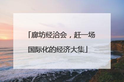 廊坊经洽会，赶一场国际化的经济大集