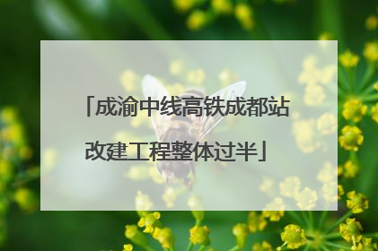 成渝中线高铁成都站改建工程整体过半