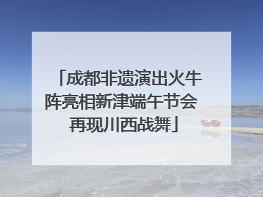 成都非遗演出火牛阵亮相新津端午节会 再现川西战舞