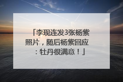 李现连发3张杨紫照片，随后杨紫回应：牡丹很满意！