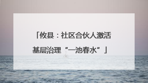 攸县：社区合伙人激活基层治理“一池春水”