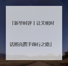 新华时评丨让文明对话照亮携手前行之路
