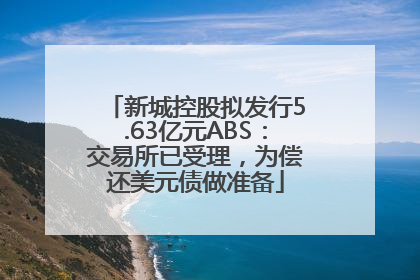 新城控股拟发行5.63亿元ABS：交易所已受理，为偿还美元债做准备