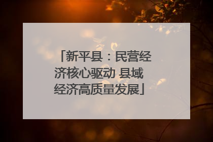 新平县：民营经济核心驱动 县域经济高质量发展