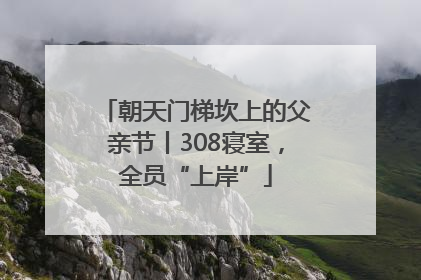 朝天门梯坎上的父亲节丨308寝室，全员“上岸”