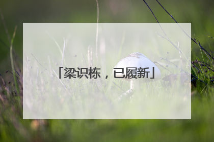 梁识栋，已履新