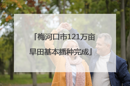 梅河口市121万亩旱田基本播种完成