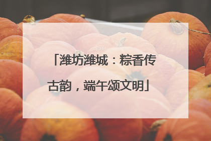 潍坊潍城：粽香传古韵，端午颂文明