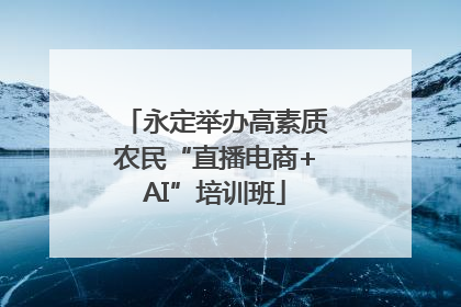 永定举办高素质农民“直播电商+AI”培训班