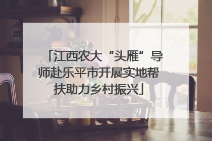 江西农大“头雁”导师赴乐平市开展实地帮扶助力乡村振兴