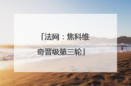 法网：焦科维奇晋级第三轮