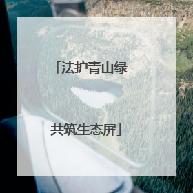 法护青山绿 共筑生态屏