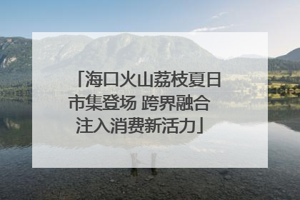 海口火山荔枝夏日市集登场 跨界融合注入消费新活力