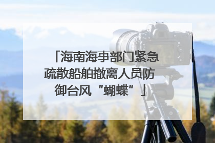 海南海事部门紧急疏散船舶撤离人员防御台风“蝴蝶”