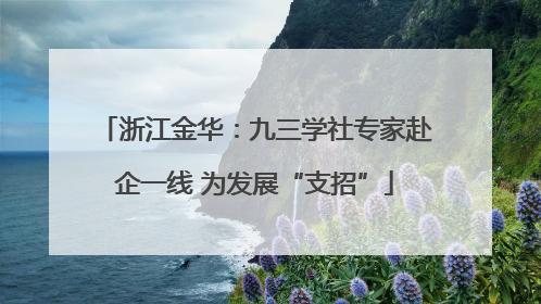 浙江金华：九三学社专家赴企一线 为发展“支招”