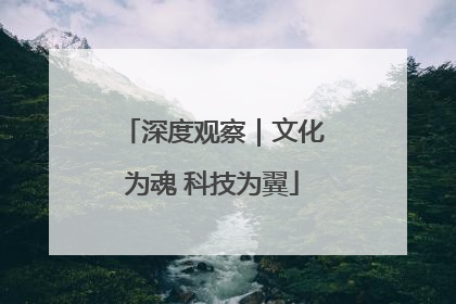 深度观察｜文化为魂 科技为翼
