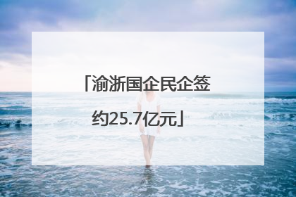 渝浙国企民企签约25.7亿元