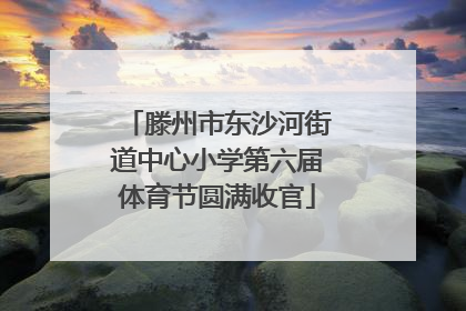 滕州市东沙河街道中心小学第六届体育节圆满收官