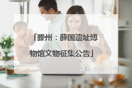 滕州：薛国遗址博物馆文物征集公告