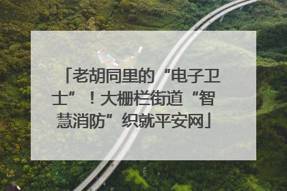 老胡同里的“电子卫士”！大栅栏街道“智慧消防”织就平安网