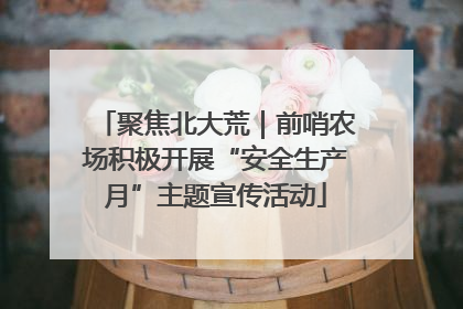 聚焦北大荒｜前哨农场积极开展“安全生产月”主题宣传活动