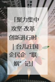 聚力集中攻坚·改革创新进行时｜台儿庄国企民企“联姻”记