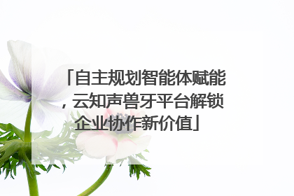 自主规划智能体赋能，云知声兽牙平台解锁企业协作新价值
