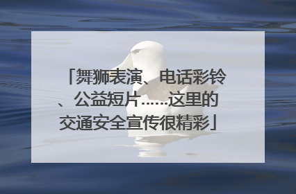 舞狮表演、电话彩铃、公益短片……这里的交通安全宣传很精彩