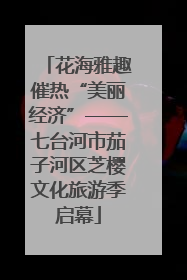 花海雅趣催热“美丽经济”——七台河市茄子河区芝樱文化旅游季启幕
