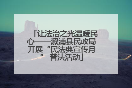 让法治之光温暖民心——溆浦县民政局开展“民法典宣传月” 普法活动