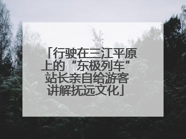 行驶在三江平原上的“东极列车” 站长亲自给游客讲解抚远文化