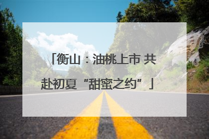 衡山：油桃上市 共赴初夏“甜蜜之约”