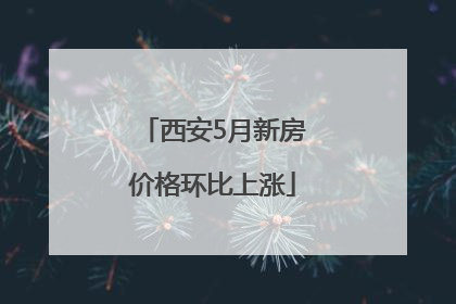 西安5月新房价格环比上涨