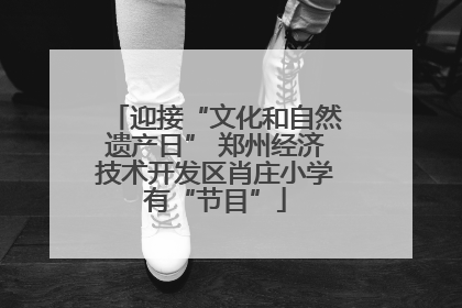 迎接“文化和自然遗产日” 郑州经济技术开发区肖庄小学有“节目”