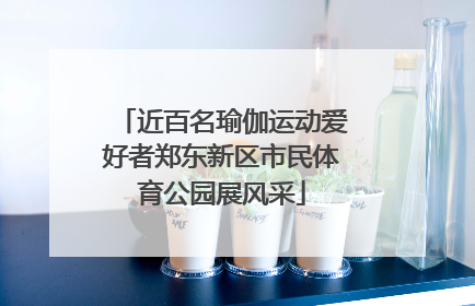 近百名瑜伽运动爱好者郑东新区市民体育公园展风采