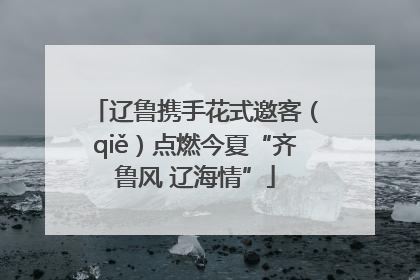 辽鲁携手花式邀客（qiě）点燃今夏“齐鲁风 辽海情”