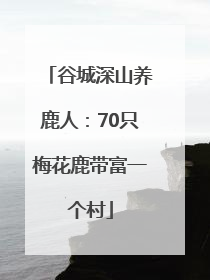谷城深山养鹿人：70只梅花鹿带富一个村