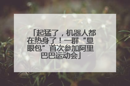 起猛了，机器人都在热身了！一群“显眼包”首次参加阿里巴巴运动会