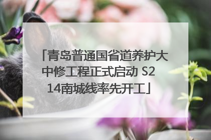 青岛普通国省道养护大中修工程正式启动 S214南城线率先开工