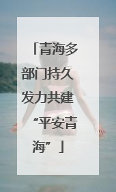 青海多部门持久发力共建“平安青海”