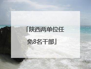 陕西两单位任免8名干部