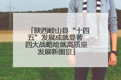 陕西岐山县“十四五”发展成就显著 四大战略绘就高质量发展新图景