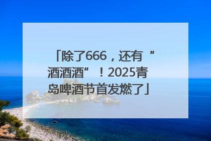 除了666，还有“酒酒酒”！2025青岛啤酒节首发燃了