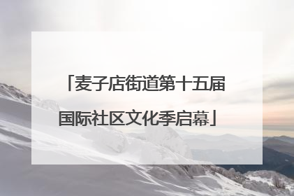 麦子店街道第十五届国际社区文化季启幕