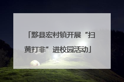 黟县宏村镇开展“扫黄打非”进校园活动